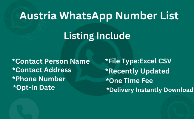 Austria whatsapp number list