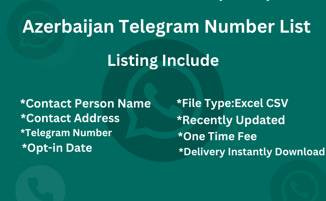Azerbaijan telegram number list