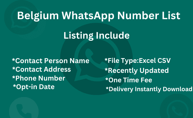 Belgium whatsapp number list