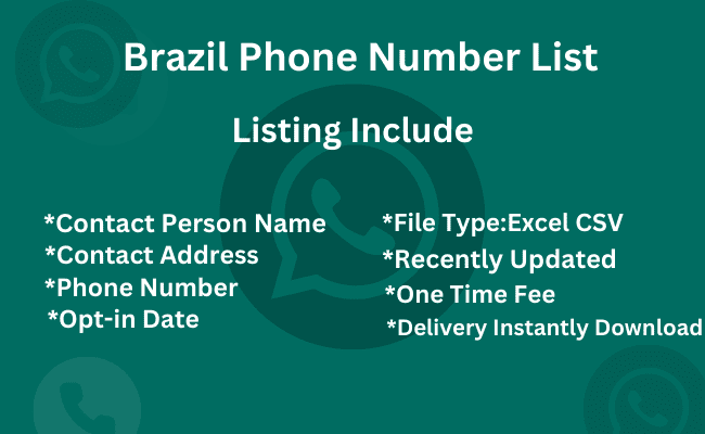 Brazil Phone Number List
