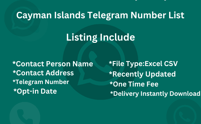 Cayman Islands telegram number list