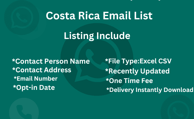 Costa Rica email list
