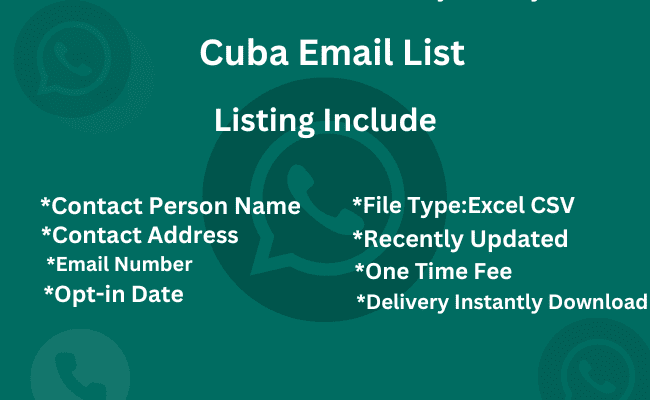 Cuba email list