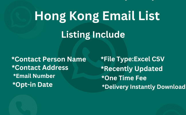 Hong Kong email list