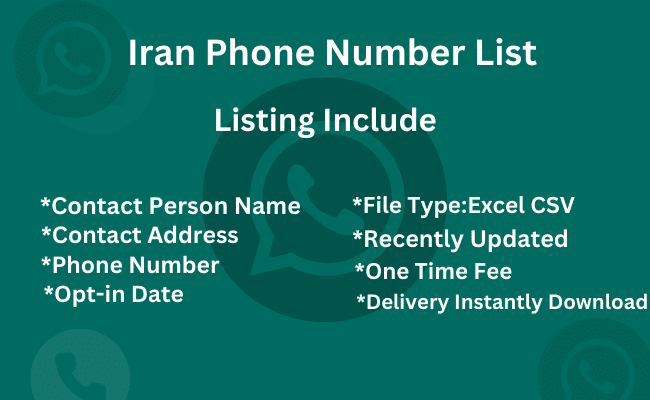 Iran Phone Number List