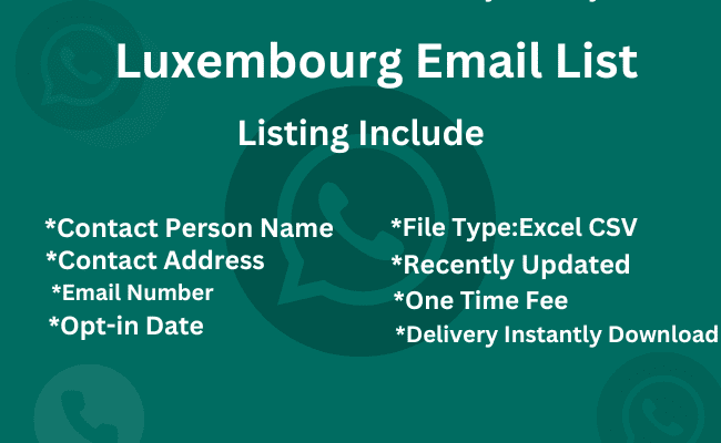 Luxembourg email list