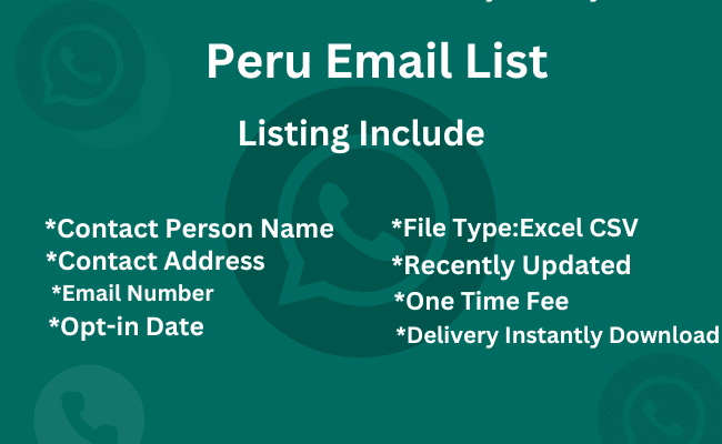 Peru email list
