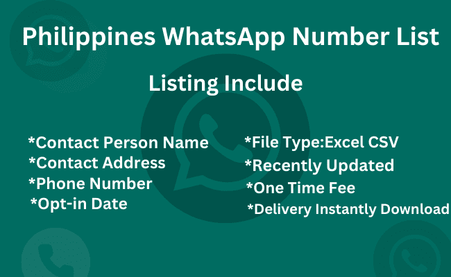 Philippines whatsapp number list