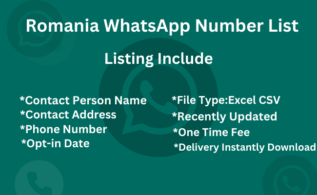 Romania whatsapp number list