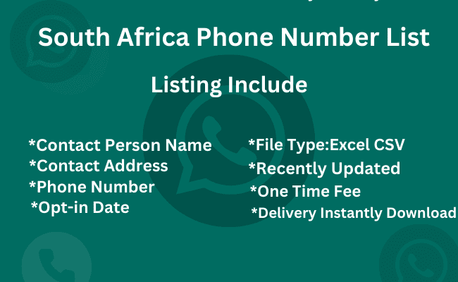 South Africa Phone Number List