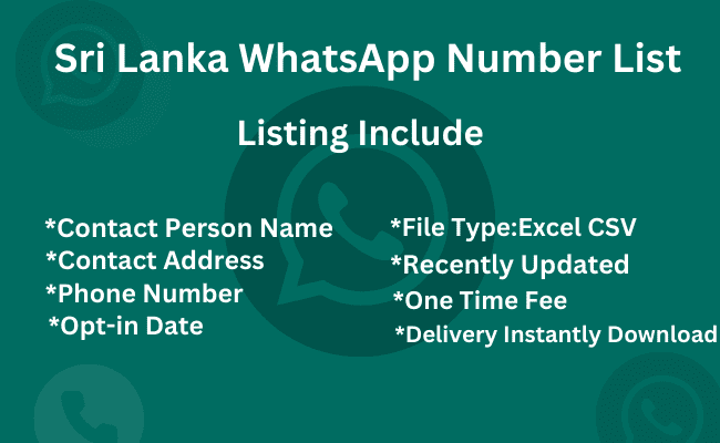 Sri Lanka whatsapp number list