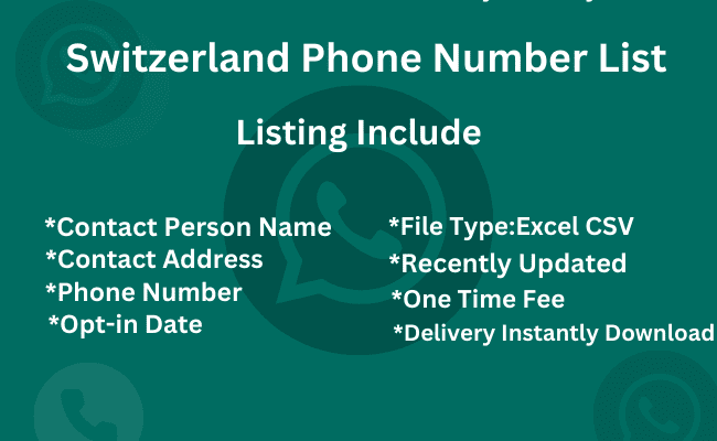 Switzerland Phone Number List