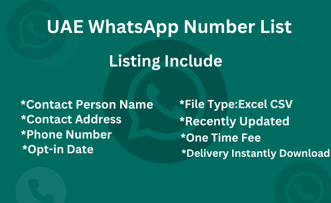 UAE whatsapp number list