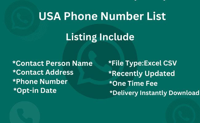 USA Phone Number List